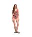 Womens/ladies Orla Kiely Tropical One Piece Swimsuit Orange Regatta-1