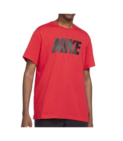 T-shirt Rouge Homme Nike Icon Block
