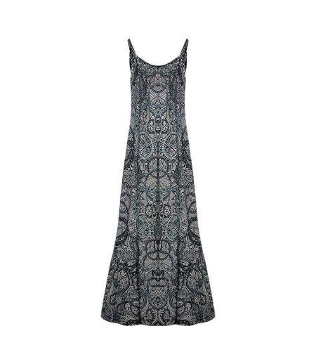 Robe Longue Bretelles Fines Jafari Femme Noir Inoa