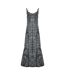 Robe Longue Bretelles Fines Jafari Femme Noir Inoa-2