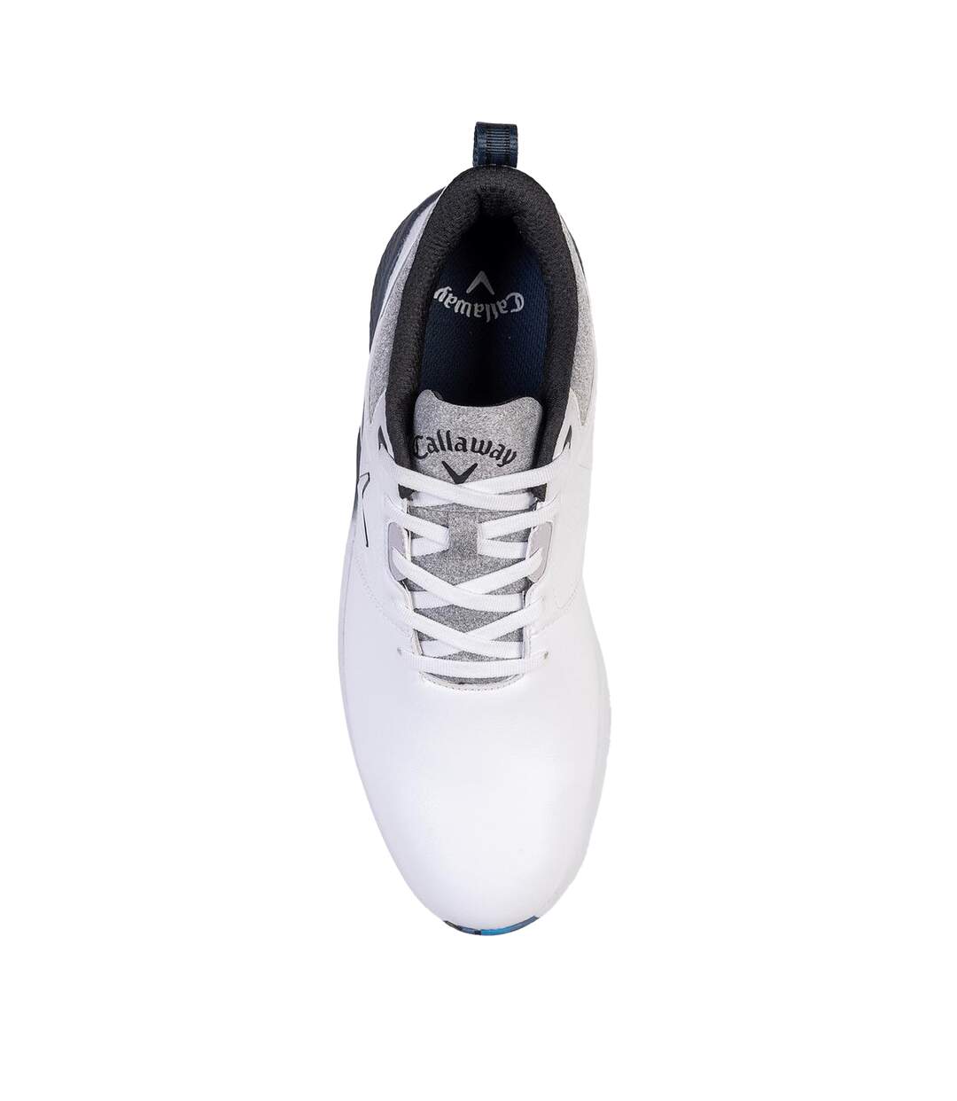 Mens Peak Low Golf Trainers White Blue Callaway-2