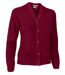 Gilet manches longues - CARDIGAN - Femme - rouge bordeaux