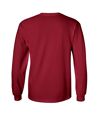 T-shirt uni à manches longues Gildan pour homme (Rouge cardinal) - UTBC477