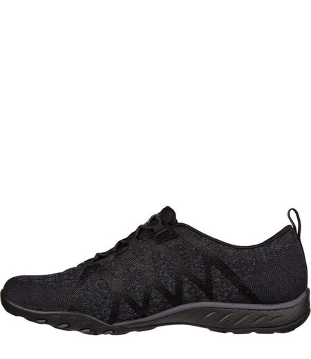 Womens/ladies breathe easy infi-knity trainers black Skechers