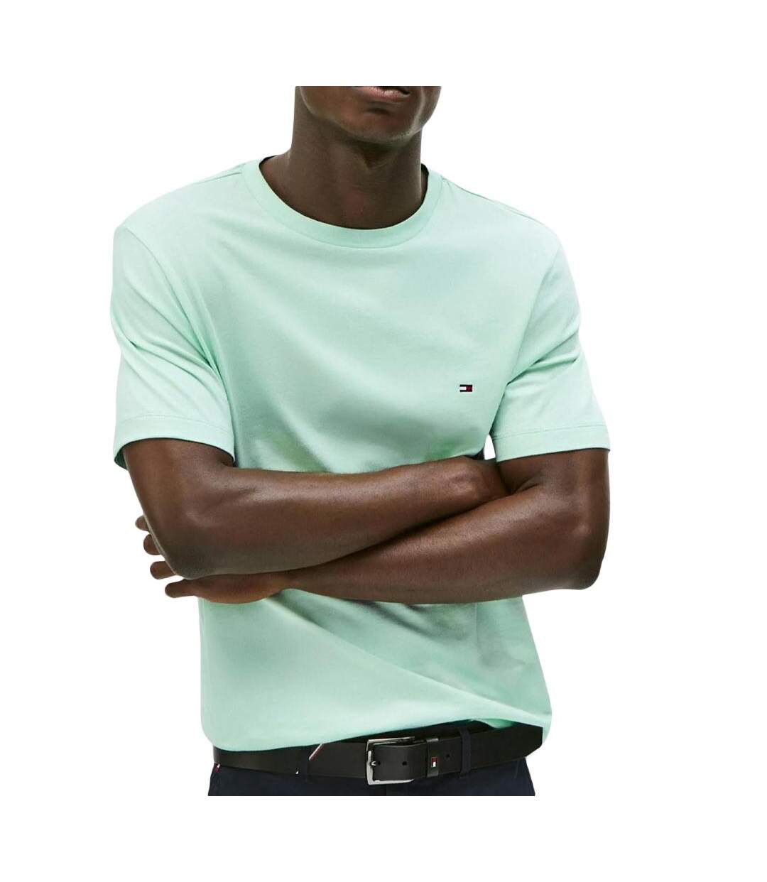 T-Shirt vert homme tommy hilfiger ess seasonal-1