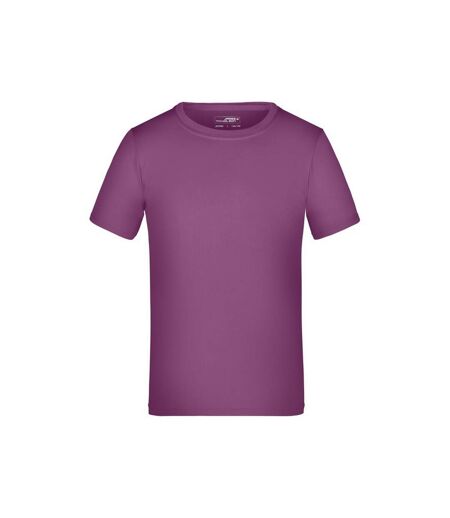 T-shirt active enfant violet James and Nicholson