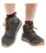 Unisex adult stirling nubuck safety boots black/grey/orange WORK-GUARD by Result-3