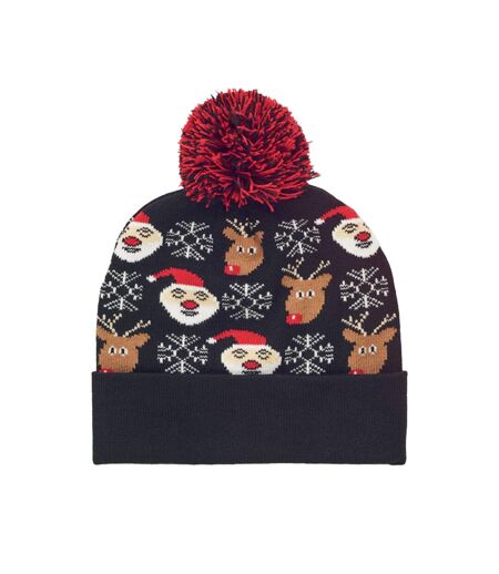 Shimas christmas knitted beanie black MidOcean