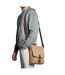 Quadra Contrast Detail Canvas Messenger Bag (Sahara) (One Size) - UTPC6490