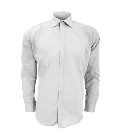 Kustom Kit Mens Slim Fit Long Sleeve Business / Work Shirt (White) - UTBC2684