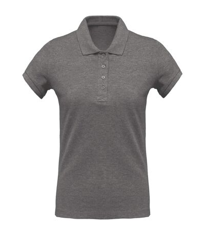 Kariban Womens/Ladies Pique Polo Shirt (Gray Heather)