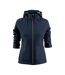 Womens/ladies Karting Soft Shell Jacket Navy Printer-1