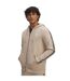 Mens Fleece Taped Sleeve Full Zip Hoodie Khaki Under Armour-1