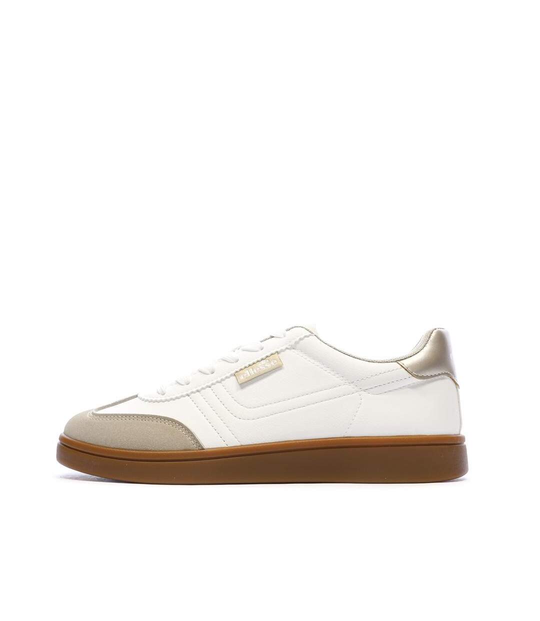 Baskets blanches/grises femme ellesse catarina-1