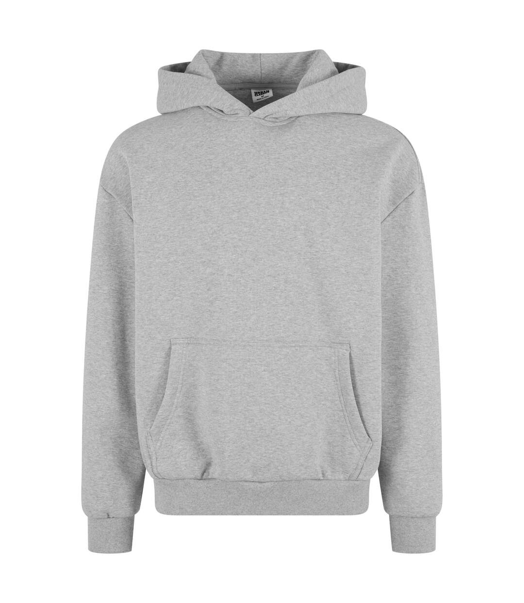 Sweat À Capuche Homme Gris Chiné Urban Classics-1