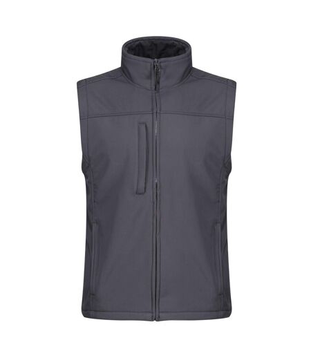Regatta Mens Flux Softshell Bodywarmer / Sleeveless Jacket Water Repellent And Wind Resistant (Seal Grey) - UTRG1493
