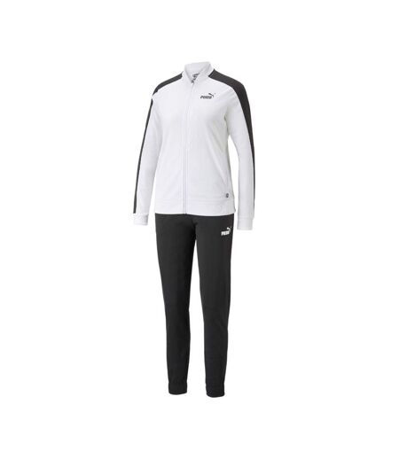 Survêtement blanc/noir femme puma baseball - l