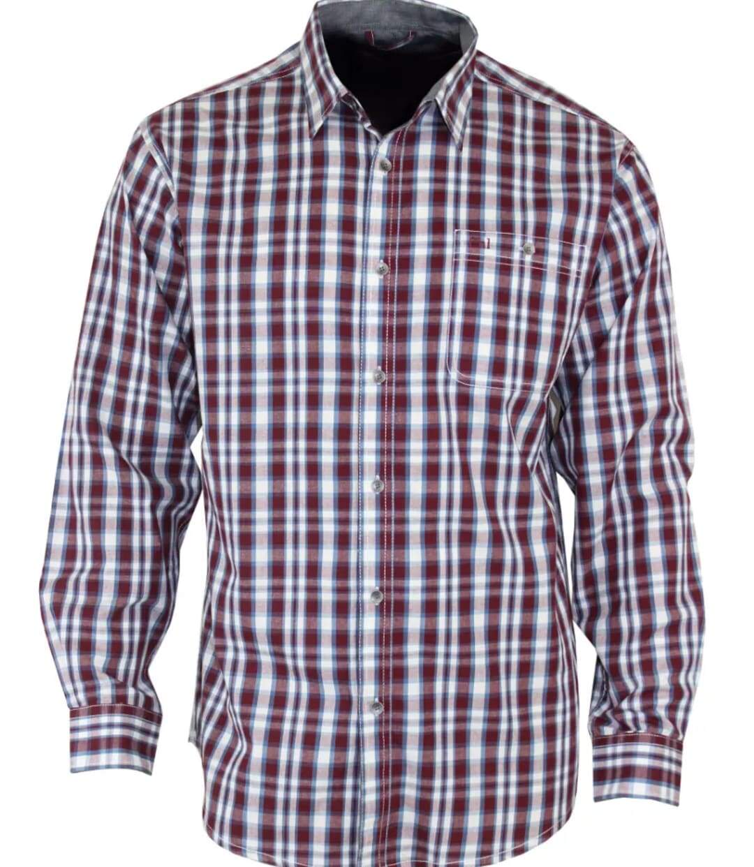 Chemise à carreaux manches longues CH2011A-1