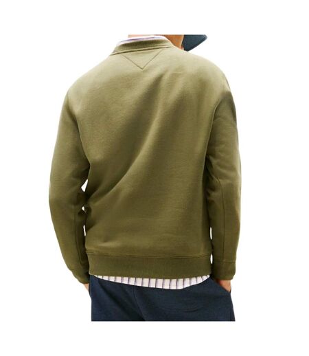 Sweat vert homme tommy hilfiger reg flag crews