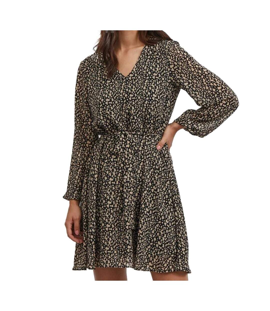 Robe Imprimée Noire Femme Vila Viadeline - 34-1