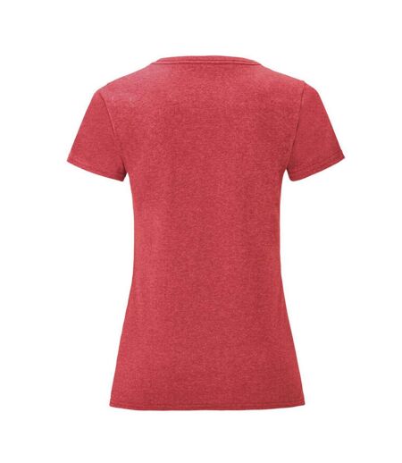 T-shirt iconic femme rouge chiné Fruit of the Loom Fruit of the Loom