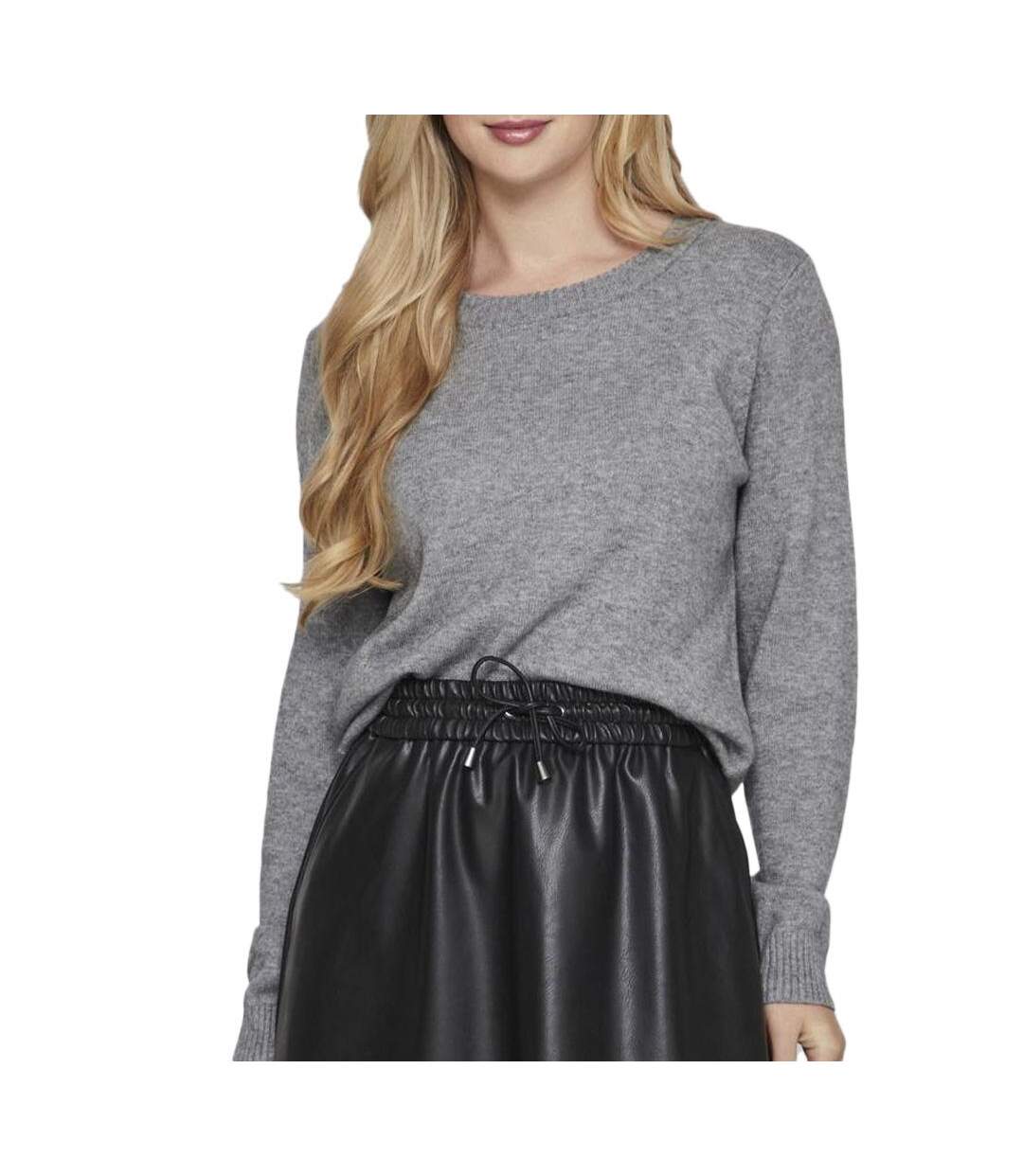 Pull gris femme vila viril-1
