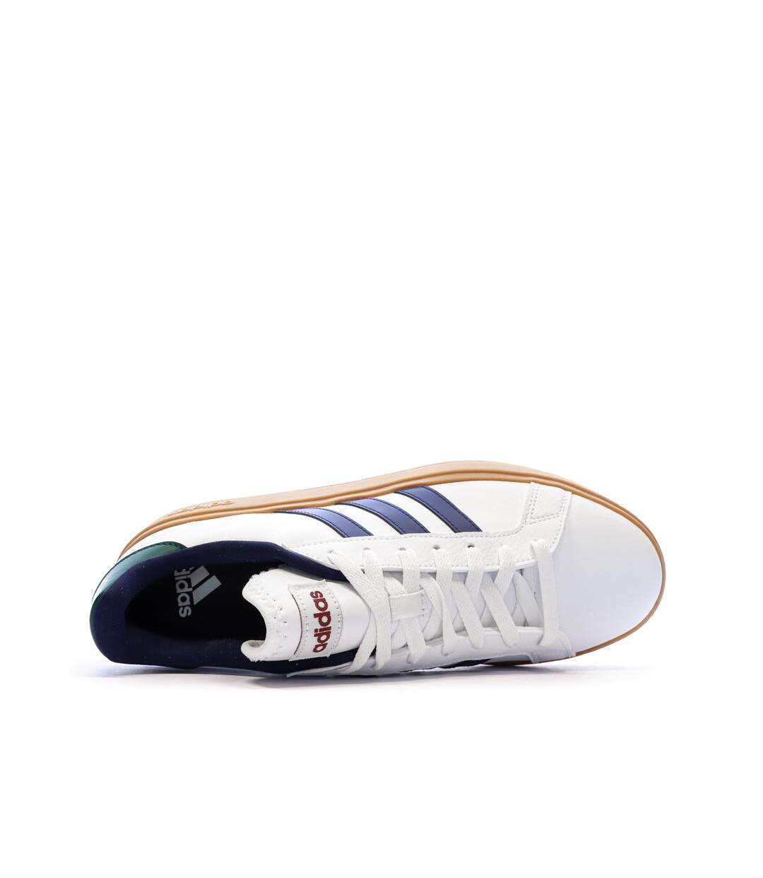 Baskets blanches/marines homme adidas grand court base 2.0-4