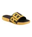 Claquettes Speedy Homme Noir Jaune Coqui-1