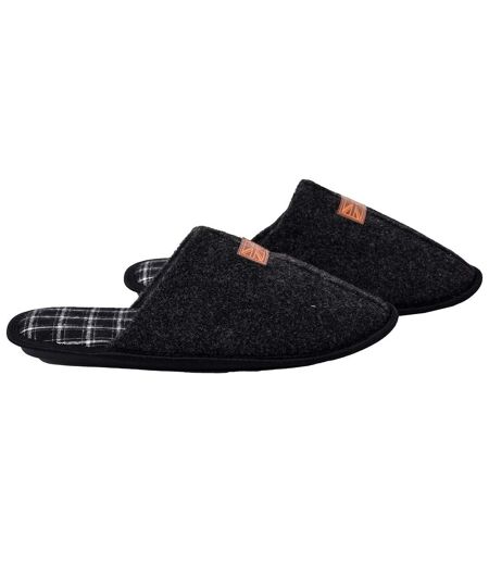 Pantoufle HOMME SUEDINE MBS15069 NOIR