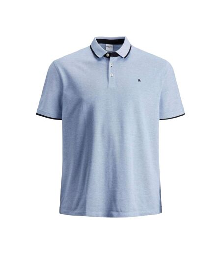 Mens Paulos Pique Plus Polo Shirt Bright Cobalt Jack And Jones