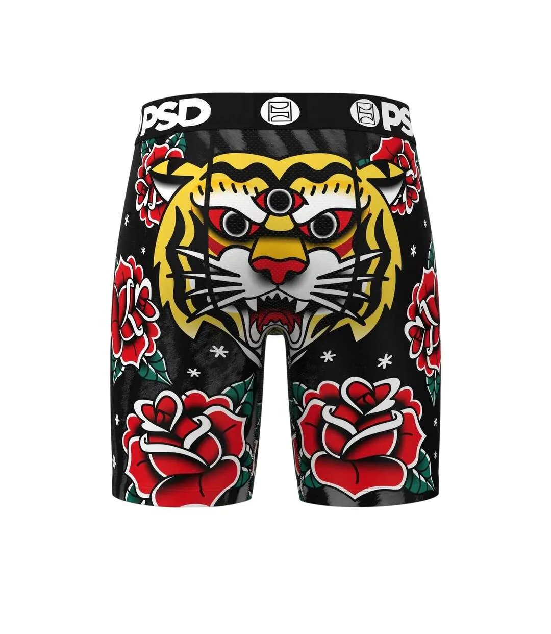 Mens 3 Eyed Floral Tiger Boxer Briefs Multicoloured PSD-2