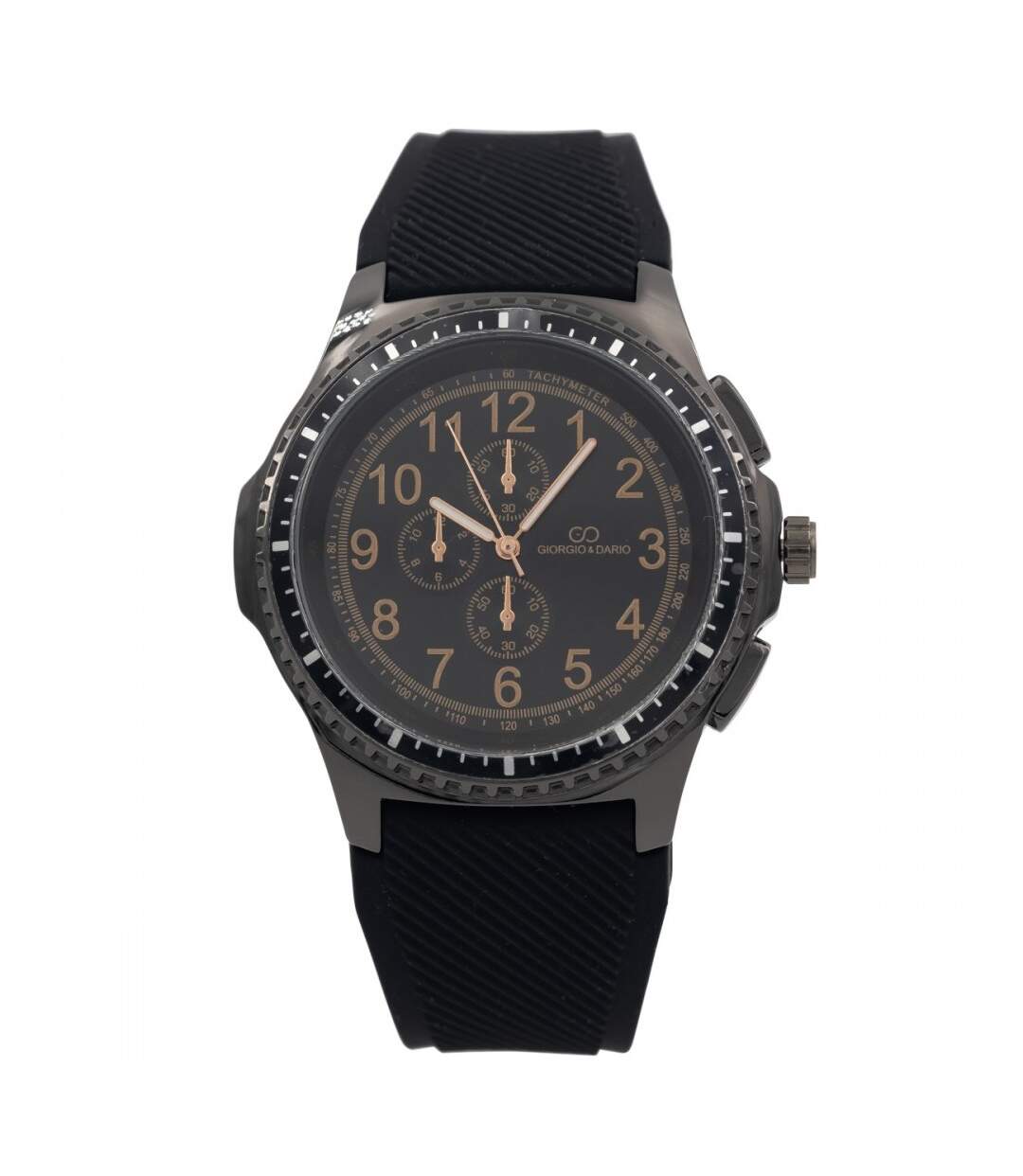 Montre Homme Bracelet Silicone Noir GIORGIO