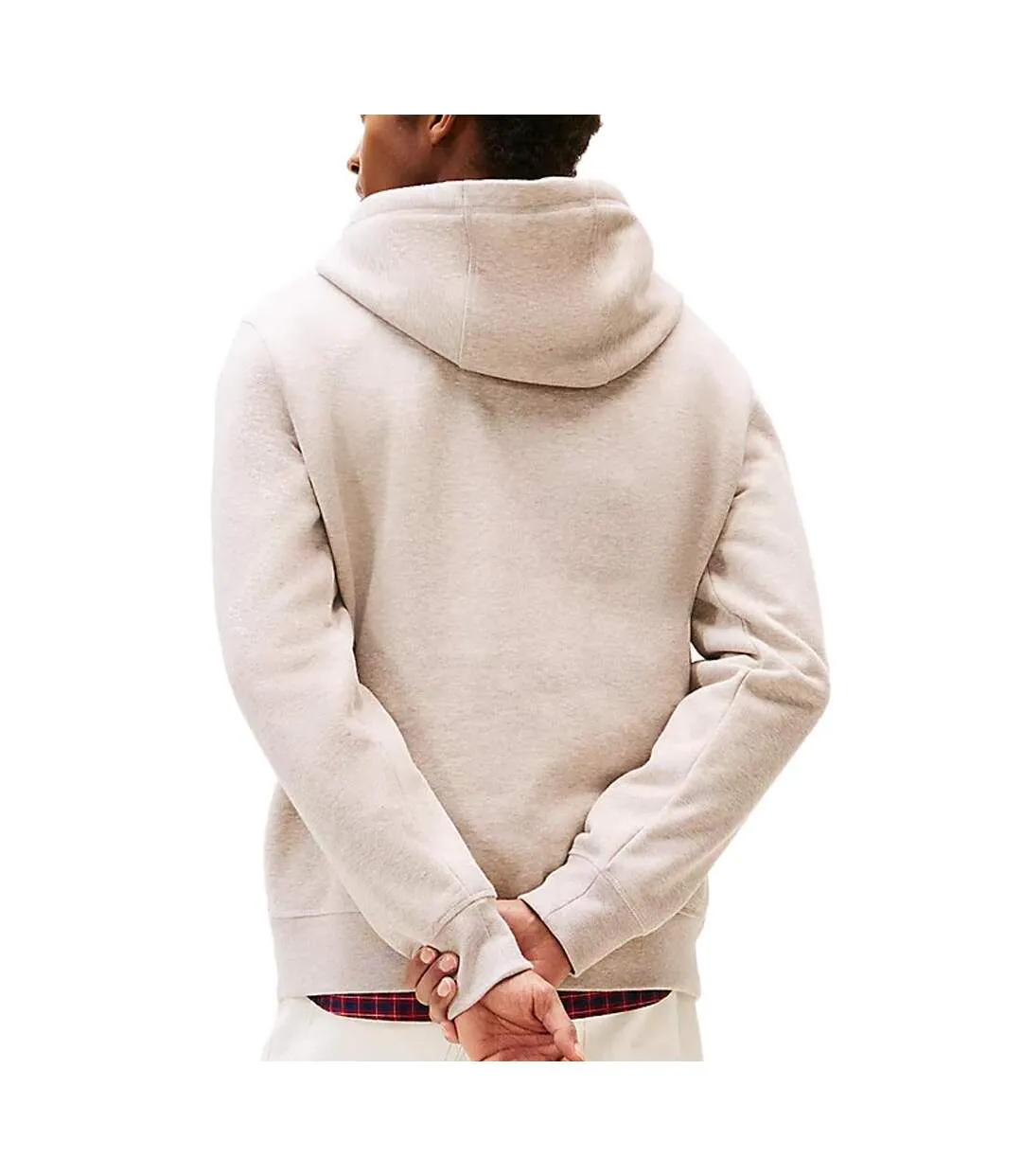 Sweat à capuche beige homme tommy hilfiger logo hoodies-2