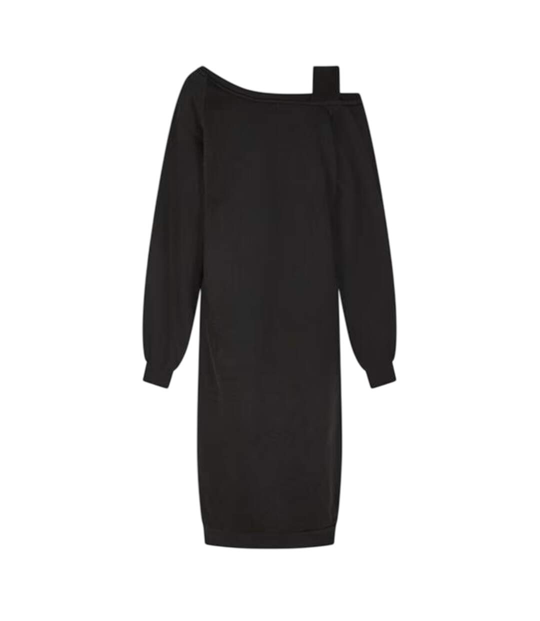 Robe Sweat Épaules Dénudées Gina Femme Noir Vero Moda-2