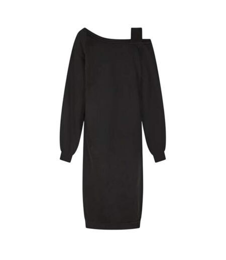 Robe Sweat Épaules Dénudées Gina Femme Noir Vero Moda