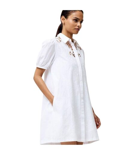 Robe Chemise Motif/style Broderie Cambria Femme Blanc French Connection