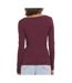 T-shirt prune femme vero moda maxi my ls soft - l-2