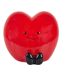 Tirelire Déco Cœur Kawaii 14cm Rouge-1
