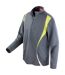Spiro Unisex Adult Trial Zip Neck Training Top (Gray/Lime/White)