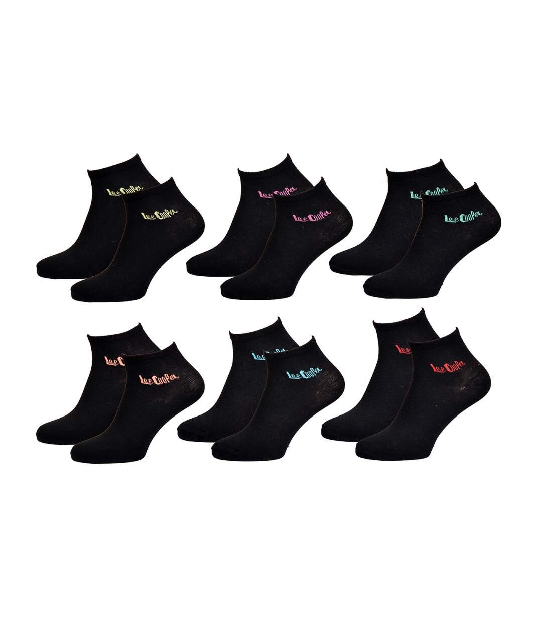 Chaussettes Courtes femme LEE COOPER Qualité et Confort-Assortiment modèles photos selon arrivages- - Pack de de-1