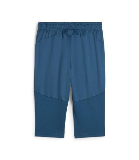 OM short de sport bleu homme puma training 3/4