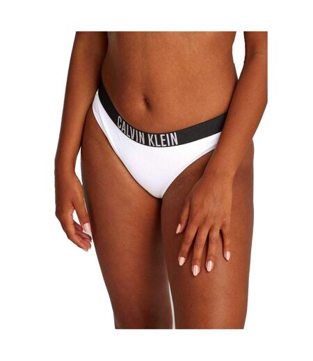 Womens/ladies Bikini Bottoms Brilliant White Calvin Klein