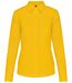 Chemise popeline manches longues - Femme - K549 - jaune