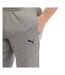 Mens Cotton Blend Logo Joggers Grey Puma-3