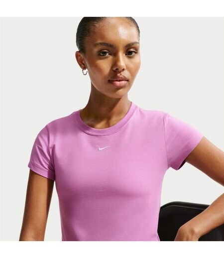 T-shirt Motif/style Swoosh Chill Femme Magenta Nike