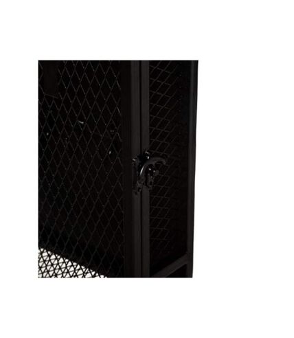 Boîte à Clés en Métal Design Grillage 32cm Noir