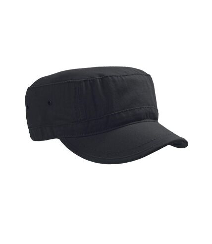 Pack of 2  Chino cotton urban military cap  black Atlantis