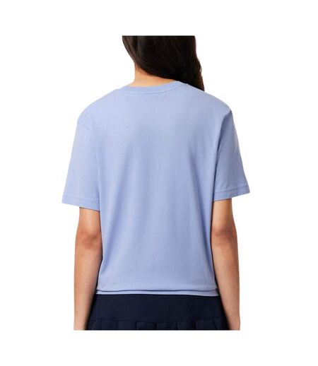 T-shirt bleu clair femme lacoste tf7215 - 32