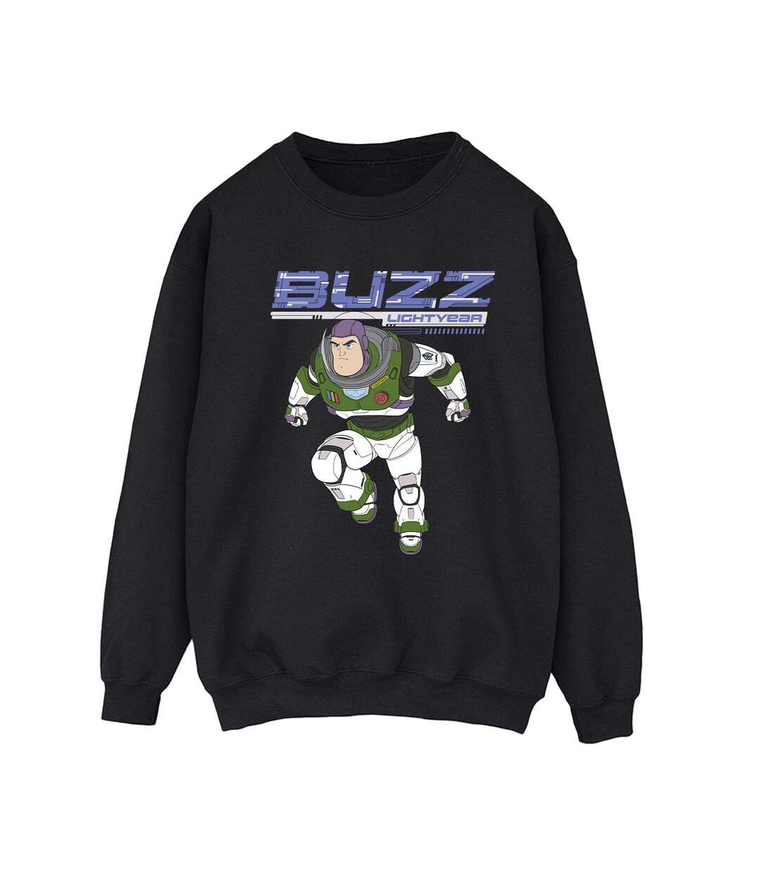 Disney Sweatshirt Lightyear Buzz Jump To Action Femme/Ladies (Noir) - UTBI25171-1