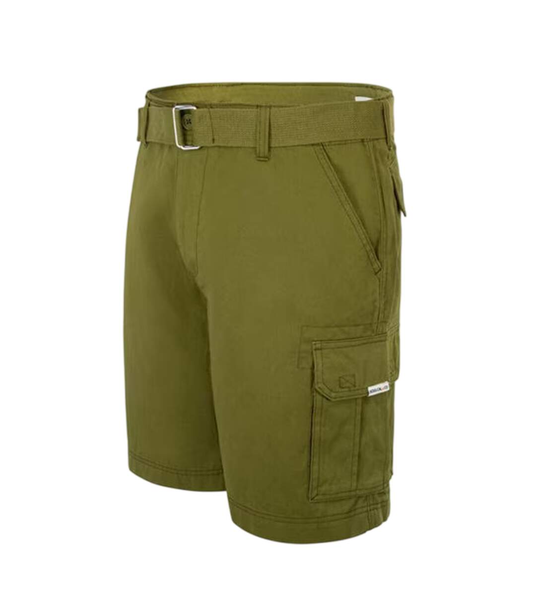 Short À Poches Motif/style Délavé Homme Kaki SoulCal-3